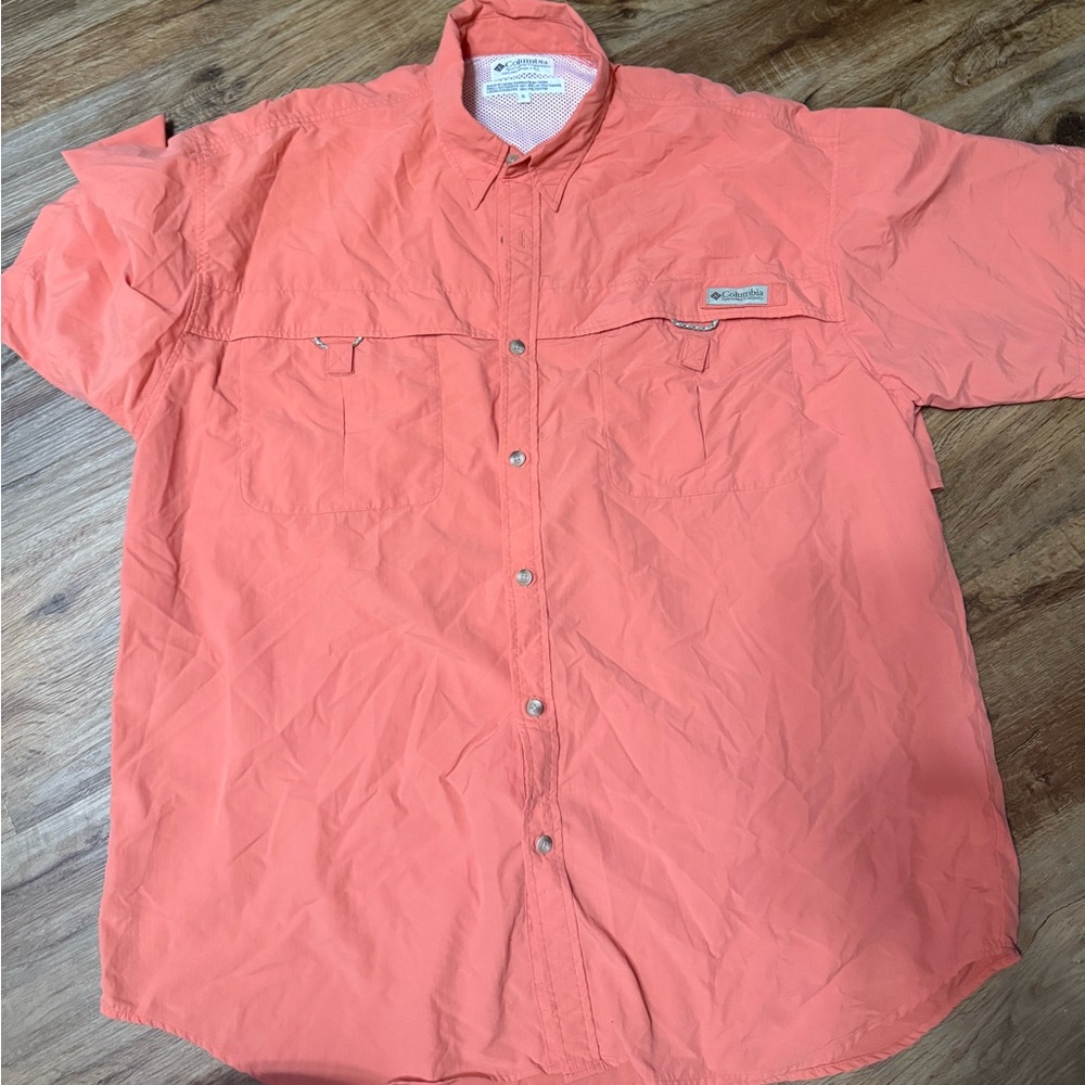 Columbia Men's Bright Coral Casual Shirt